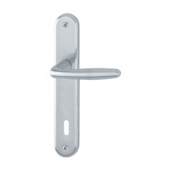 Maniglia Hoppe Roissy placca interasse 70 mm cromato...
