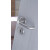 Maniglia Hoppe Paris con rosetta tonda diametro 52 mm argento per porte da interni
