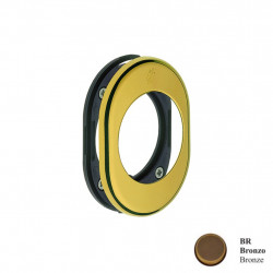 Bocchetta ovale per serrature blindate Colombo PB01BR