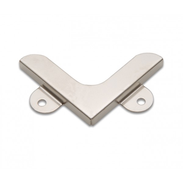 Ganci fermaspecchi ad angolo mm.4 ferr.nichelato