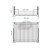 Cassetto estraibile portapentole cromato soft closing 90x50 cm Inoxa 1202Y9050
