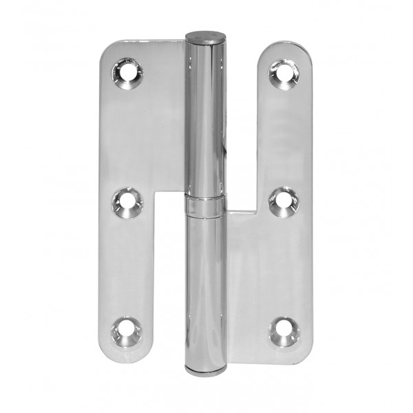 Cerniera pomella bt 100x65 acc. cromo lucido dx