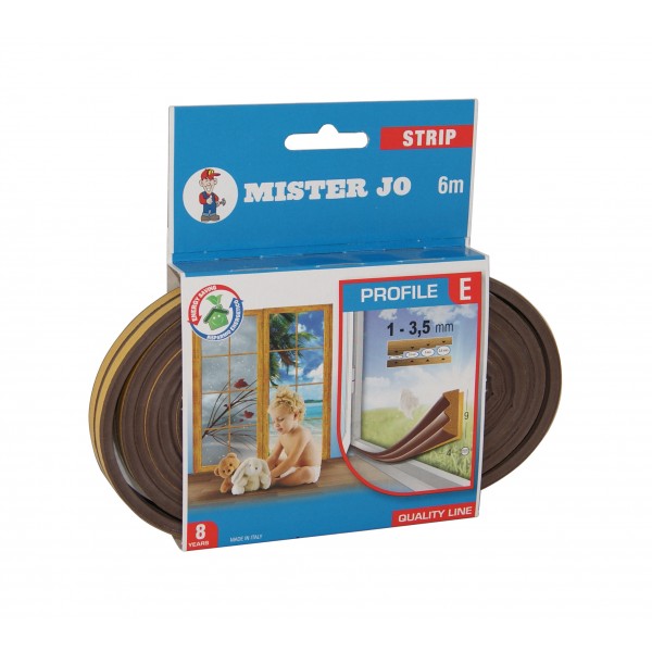 Parafreddo adesivo tipo &quot;e&quot; marrone 6mt box aperto