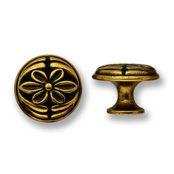 Pomolo tondo d. 25 mm oro di valenza