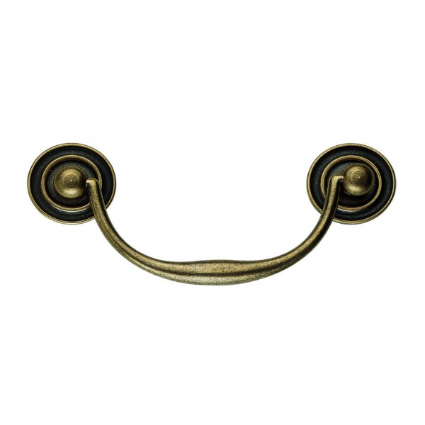 Maniglia int. 96 / 127x52 mm ottone antico