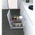 Cestello estraibile portabottiglie con due ripiani cromati 30 x 50 cm Inoxa 1102Y30
