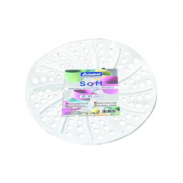 Tappeto soft rotondo d30 colore bianco