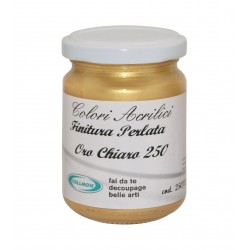 Colore acrilico oro chiaro ml.125