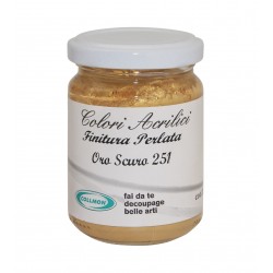 Colore acrilico oro scuro ml.125