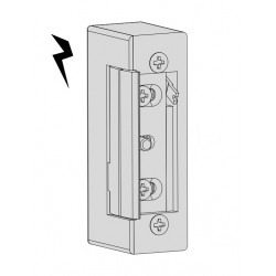 Incontro elettrico 12 v c/fermo 21x70x31 mm rev.