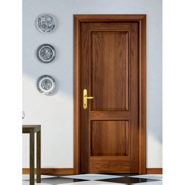 Maniglia Hoppe Santiago placca foro yale interasse 85 mm ottone lucido per porte da interni