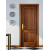 Maniglia Hoppe Santiago placca foro yale interasse 85 mm ottone lucido per porte da interni