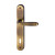 Maniglia Hoppe Santiago placca interasse 90 mm ottone bronzato per porte da interni