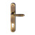 Maniglia Hoppe Santiago placca foro yale interasse 85 mm ottone bronzato per porte