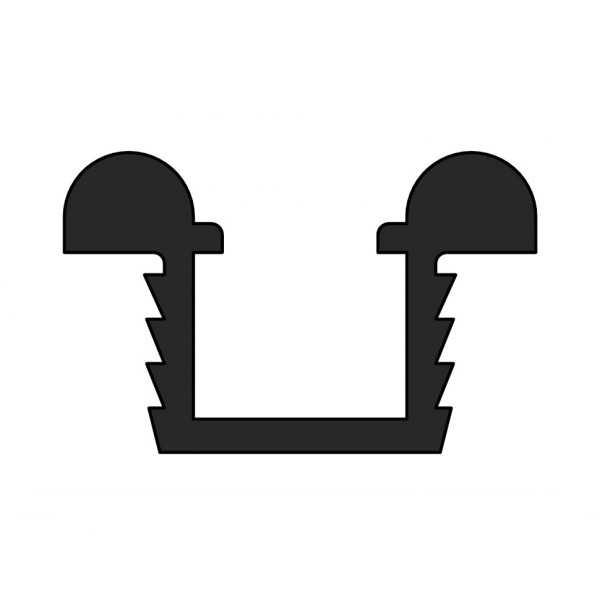 Scorribase maxi - binario alluminio argento 3-6 m