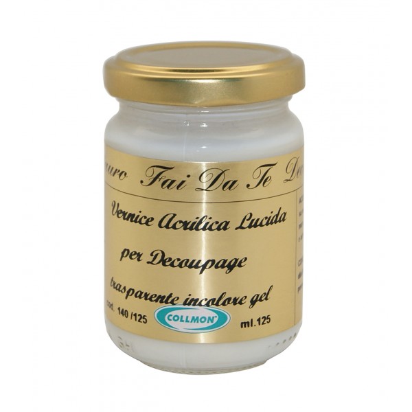 Vernice trasparente acrilica lucida ml.125