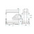 Cestello estraibile portabottiglie con 2 ripiani cromati 45x50cm Inoxa 1102Y4550