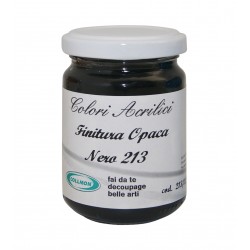 Colore acrilico nero ml.125