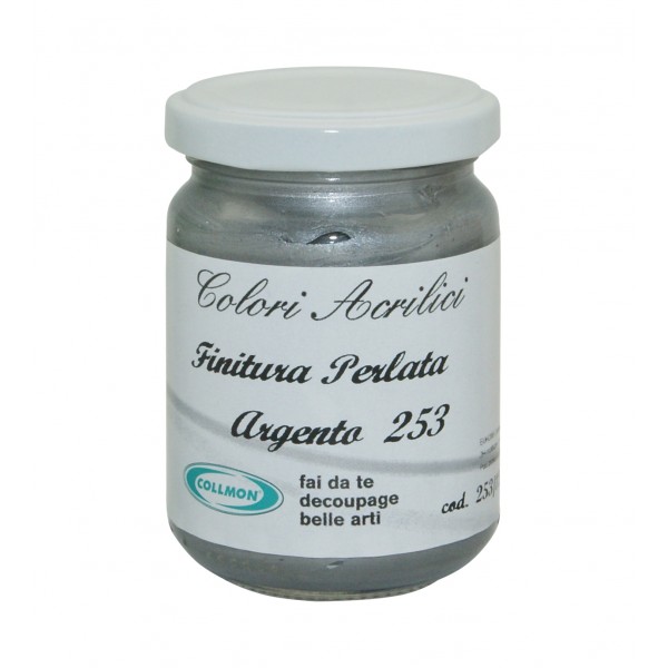 Colore acrilico argento ml.125
