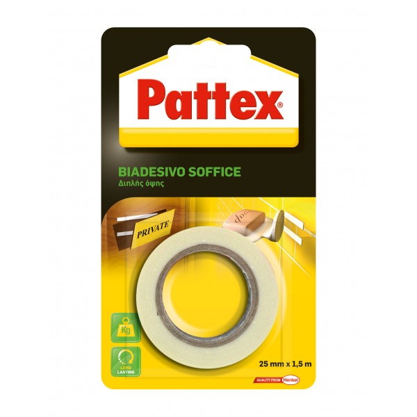 Pattex biadesivo soffice  25mmx1,5m