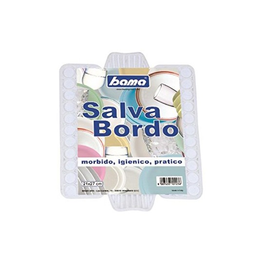Tappeto lavello salvabordo 21x27cm colore bianco