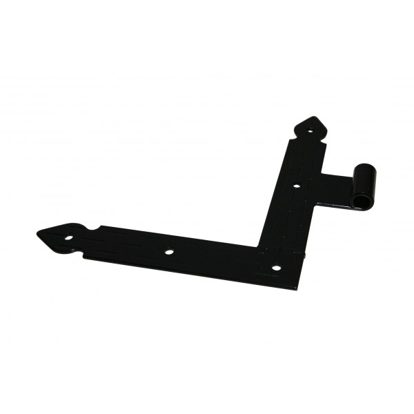Squadro dritto 180x200x30 / d.12 nero sx s/325