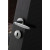 Maniglia Hoppe Athinai con rosetta e bocchetta tonda diametro 52 mm cromato lucido e inox per porte da interni