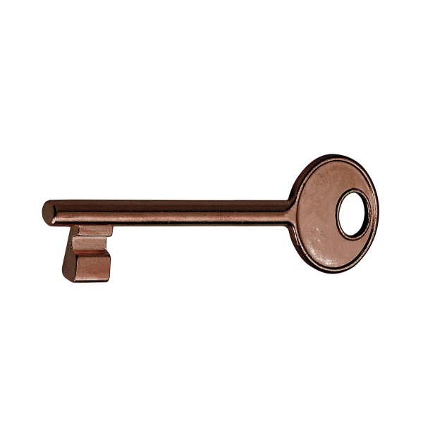 Chiave patent bronzato cifr. 6