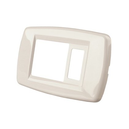 Placca a 2 fori (per modulo normale e presa standa
