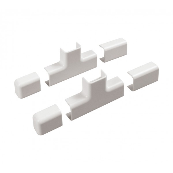 Kit accessori n.2 per canale &quot;20x10mm&quot; formato da