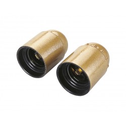 2 portalampada e27, corpo liscio, enec, imq, ce -