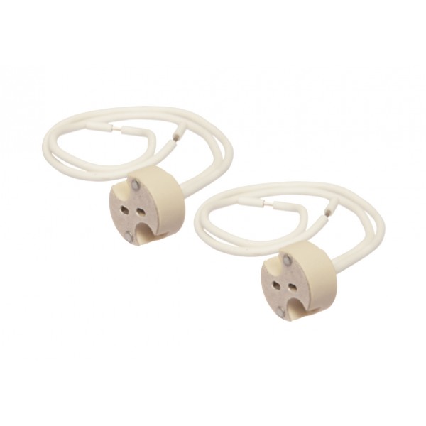 2 portalampada in steatite attacco g4 e gz4 gx5.3