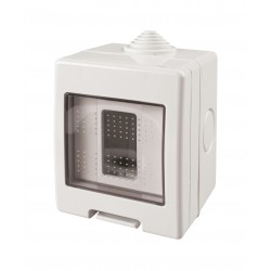 Contenitore da parete a 1 foro, ip55, imq, ce - gr