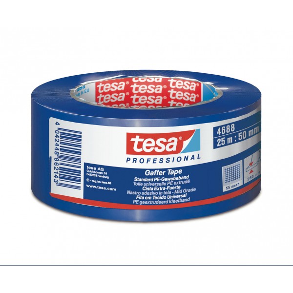 Nastro telato 4688 tesa 25mx50mm blu scuro