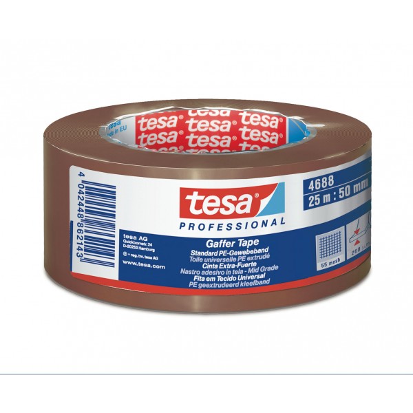 Nastro telato 4688 tesa 25mx50mm marrone