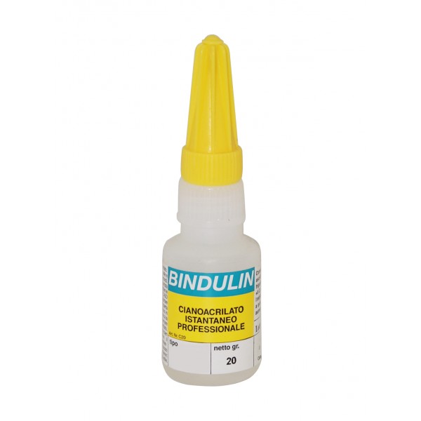 Flacone cianoacrilato g.20 abs pvc media visc.