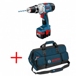 Trapano avvitatore con percussione a batteria Bosch...