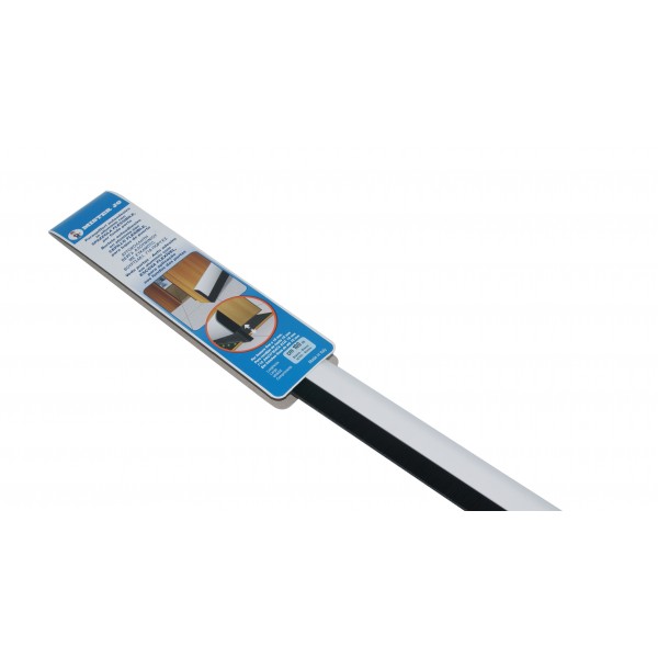 Sottoporta alluminio spazzola flessibile bianco