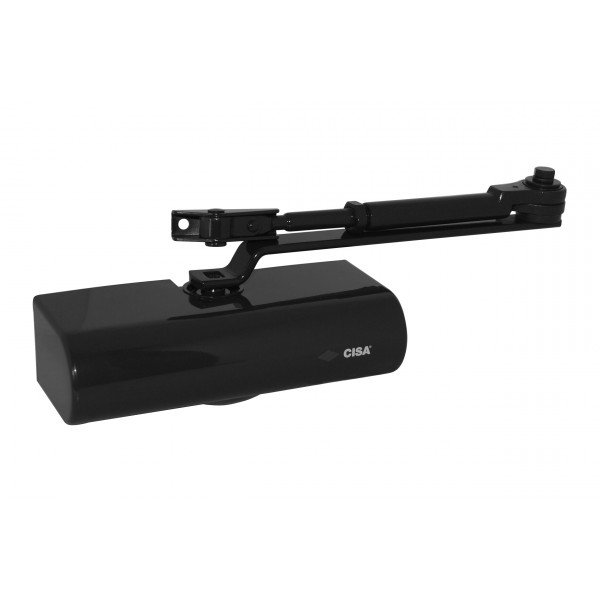 Chiudiporta cisa smart plus 2 aereo 80 kg en 2-3-4 nero