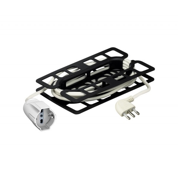 Prolunga 5m spina 2p+t presa schuko 10/16a bianco