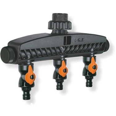 Distributore a 5 uscite per rubinetti con filetto