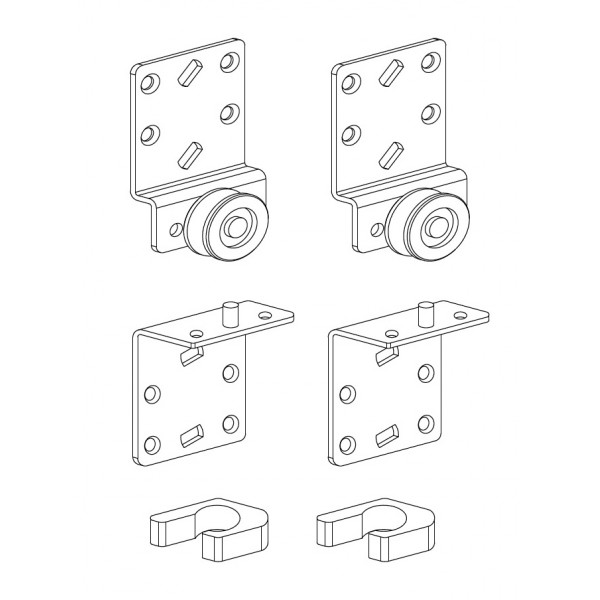 Ante in linea - kit per 1 anta 40 kg