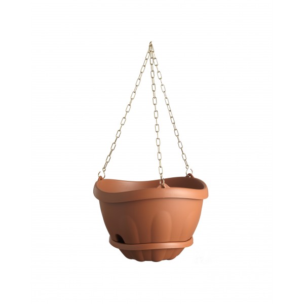 Ciotola gondola d28x20+catenella col terracotta