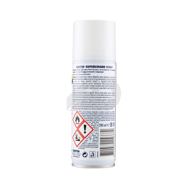 Colla a contatto Superchiaro spray Bostik 200 ml D2230