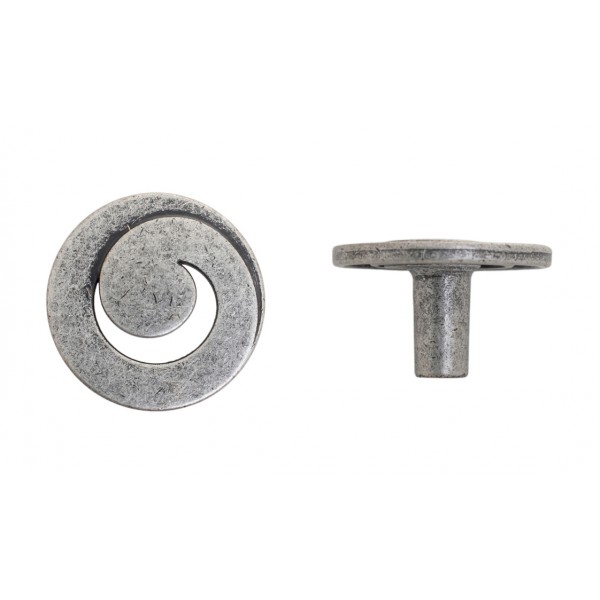 Pomolo sagom. d. 32 argento vecchio