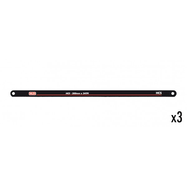 Lama per seghetto 300 mm 24 denti hss (3 pz)