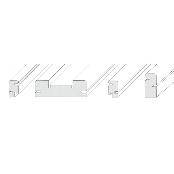 Telaio porte scorrev. piatto tanganica 108x2170mm