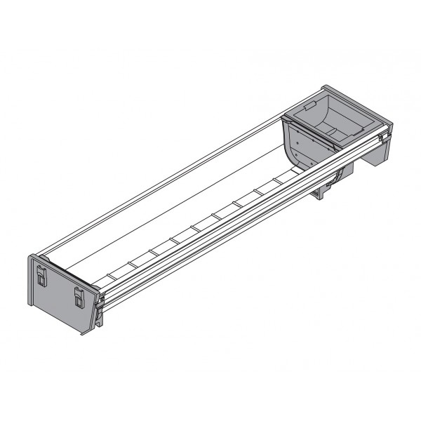 P/posate orga-line tandembox p450 mm inox satinato