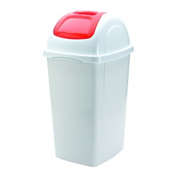 Pattumiera europa 30x33x59 33lt. colore bianco