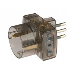Adattatore plurist spina 10a 2p+t+presa fume